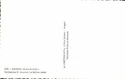 CPA Angers Cathedral St Maurice the Master Furnace bridge