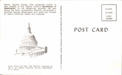CPA Heroic figures dispaly time enhabced colors in this closeup of the Capitol Dome's Apotheosis of Washington
