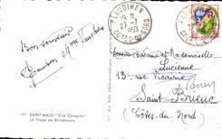 CPA Sainto Malo Cite Corsaire La Plage de Bonsecours