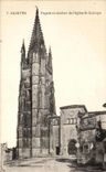 CPA Saintes Facade et clocher de I'eglise St Eutrope