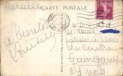 CPA Marseille Notre Dame de la Garde et le Chateau d'If