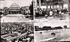 CPA Vichy Le Grand Casino La Source Chomel Vue Aerienne