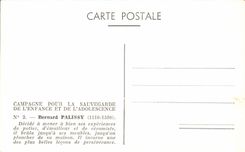 CPA Perseverer Campagne Pour La Sauvegarde De L'Enfance Et De L'Adolescence Bernard Palissy