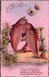 CPA 1er Avril Paques Poissons Paques 