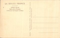 CPA Nimes Jardin de la Fontaine L'Interieur du Temple de Diane