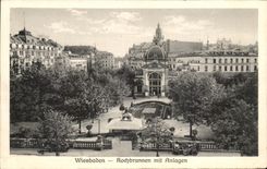 CPA Wiesbaden Hochbrunnen mit Anlagen