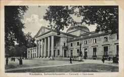 CPA Wiesbaden Kurhaus Seitenansicht Cure salle Cure House