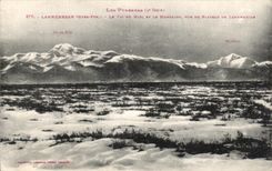 CPA the Pyrenees Lannemezan the peak Of midday And Montaigu Seen Of the Plate De Lannemezan