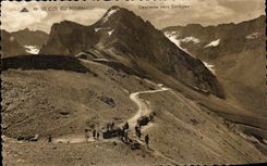 CPA Le col mDu Tourmalet Descente vers Bareges