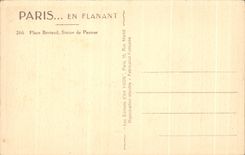 CPA Paris While Strolling Breteuil Place Statue of Pasteur