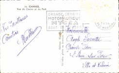 CPA Cannes Seen of the Casino and the Port