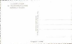 CPA the Dimension Of Villefranche Azure on Sea Roads and I' Escadre Boats