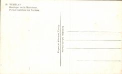 CPA Vezelay Basilica of the Madeleine Interior Gate of Narthex