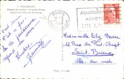 Lavabo de CPA Versalles del ataque frontal grande del agua de Latone tarde del castillo