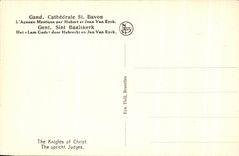 CPA Ghent cathedral St Bavon knights of Christ just judges