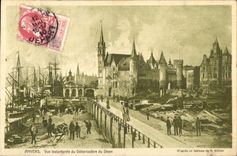 Instantaneo vista Amberes de CPA del muelle de descarga de Steen