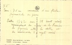 CPA Leuwen Church Saint gerirude Stalls