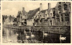 CPA Bruges Green Quay House Of the Brugge Pelican