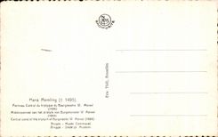 CPA Hans Memling Central Panel of the triptych of the burgomaster