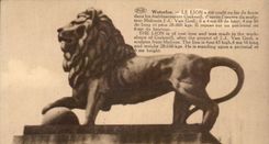 CPA Waterloo the Lion Was Runs Out of Cast iron Iron In the Establishments