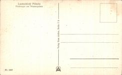 CPA Lustschloss Pillnitz Freitreppe amndt Wasserpalais Boat