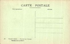 CPA Vincent Vidal Carried Of Woman Museum Of Quimper