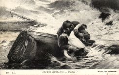 CPA Alfred Guillou the good-bye Museum of Quimper