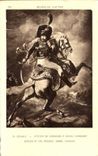 CPA Gericault Officier of Hunters has horse charging Paris Musee with Louvre