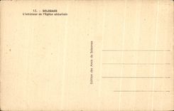 CPA Solesmes interior of Abbey church