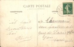 CPA Cote of Gold Chatillon on the Seine Souvenir of I' Invasion Monument of vine grower shoots by the Prussians on December 19th