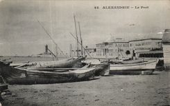 CPA Alexandria the Port Egypt Egypt