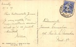 CPA Biarritz Rocher de la Vierge Effet de Mer