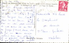 CPA St Jean de Luz the beach Rhune