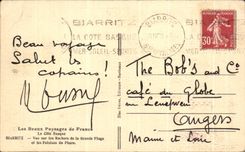 CPA Biarritz Vue sur les Rochers de la Grande Plage et les Falaise du Phare