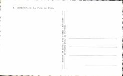 CPA Bordeaux the door of the Palate