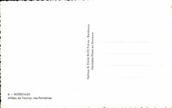 CPA Bordeaux the Alleys De Tourny Fountains