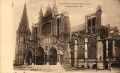 CPA Cathedral of Chartres Gate and Frontage Southern