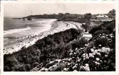 CPA Biarritz Les Hortensias et la Grande Plage
