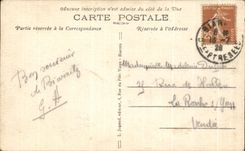 CPA Biarritz Sea agitee with the Rock of the Virgin