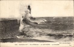CPA Charente Island of Oleron Cotiniere the Storm Lighthouse Lighthouse