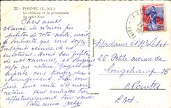 CPA Pornic the Castle and the walk of small Nice