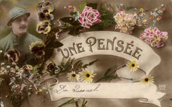 CPA Militaria Fantasy a Thought