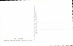 CPA Arles Gate of I' Eglise St Trophime