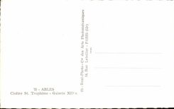 CPA Arles Cloister St Trophime Gallery