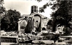 CPA Arles Alyscamps Church St Honorat