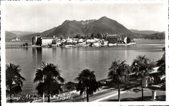 CPA el lago Maggiore aislo a belleza el Maggiore Bella aislado lago