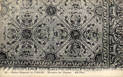 CPA Roman ruins deTimgad Mosaic of the Birds Algeria