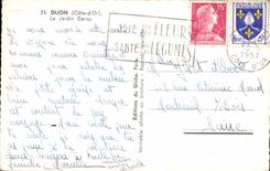 CPA Dijon the garden Darcy