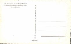 CPA Deauville the Flowered Beach Normandy Hotel and gardens