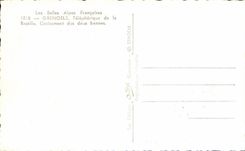 CPA the beautiful French Alps Grenoble Cable car of the Basilica Crossing of the two buckets